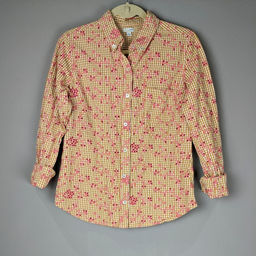 Anthropologie | Embroidered Button Down Shirt 8